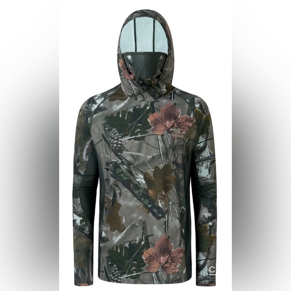 Bassdash Men's UPF 50+ Long Sleeve Hunting Hoodie With Mask FS06M, Size: S - NWT - Picture 2 of 13